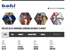 Tablet Screenshot of boki.cz